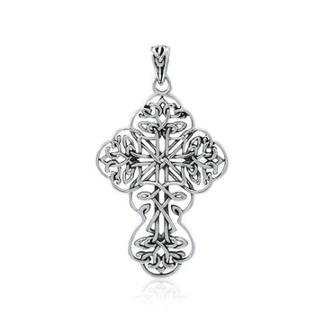 Celtic Cross Silver Pendant by Brigid Ashwood TPD4033 - Jewelry